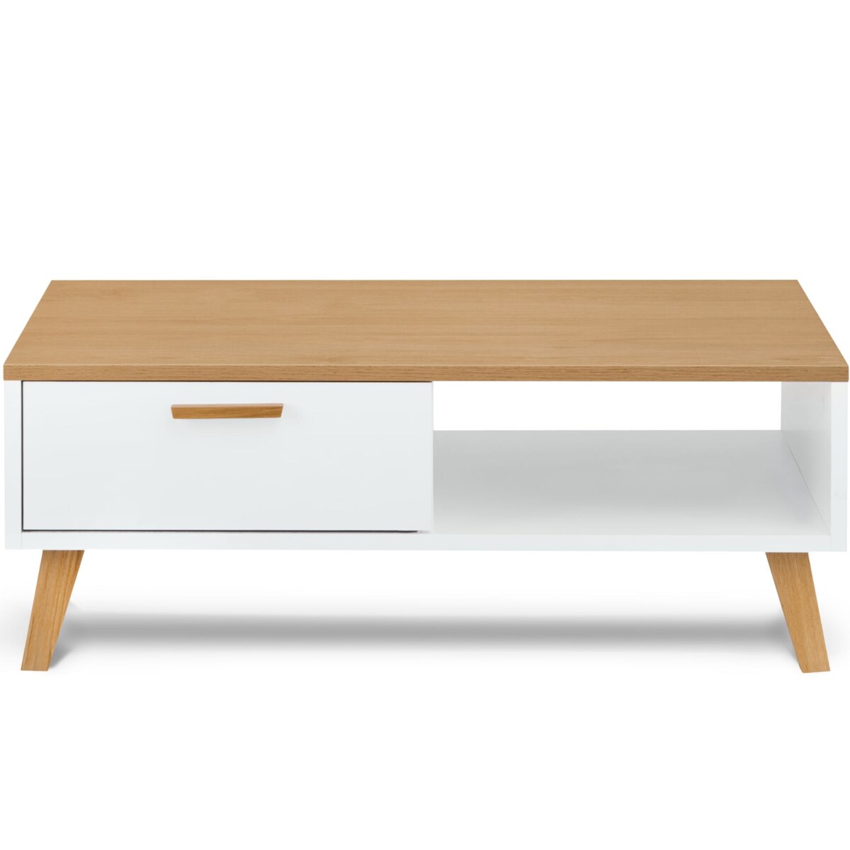 KONSIMO FRISK Biały stolik kawowy skandynawski