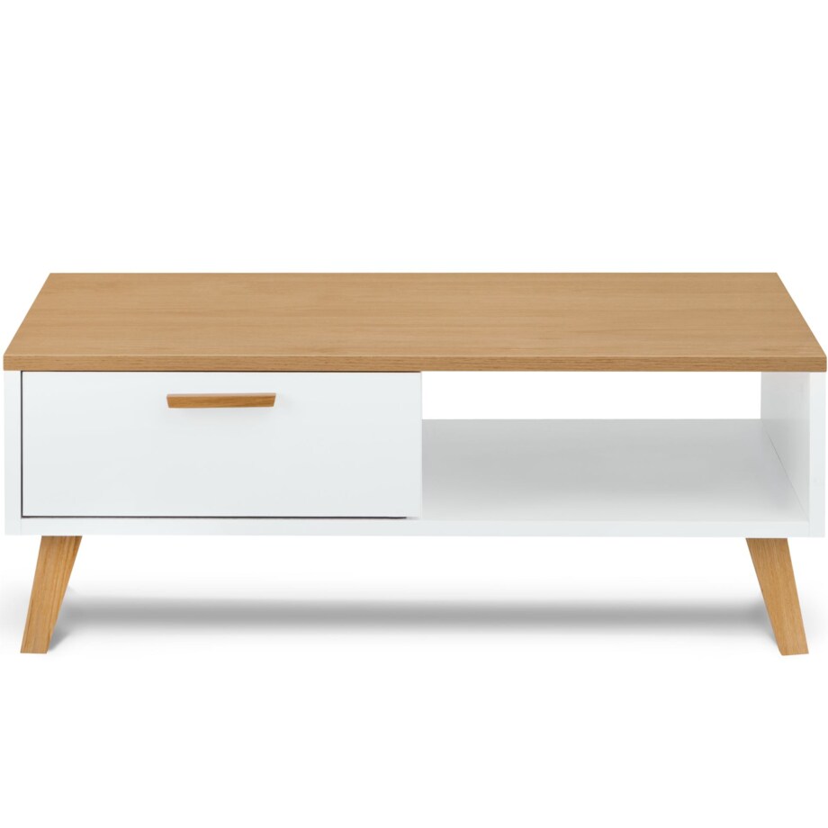 KONSIMO FRISK Biały stolik kawowy skandynawski