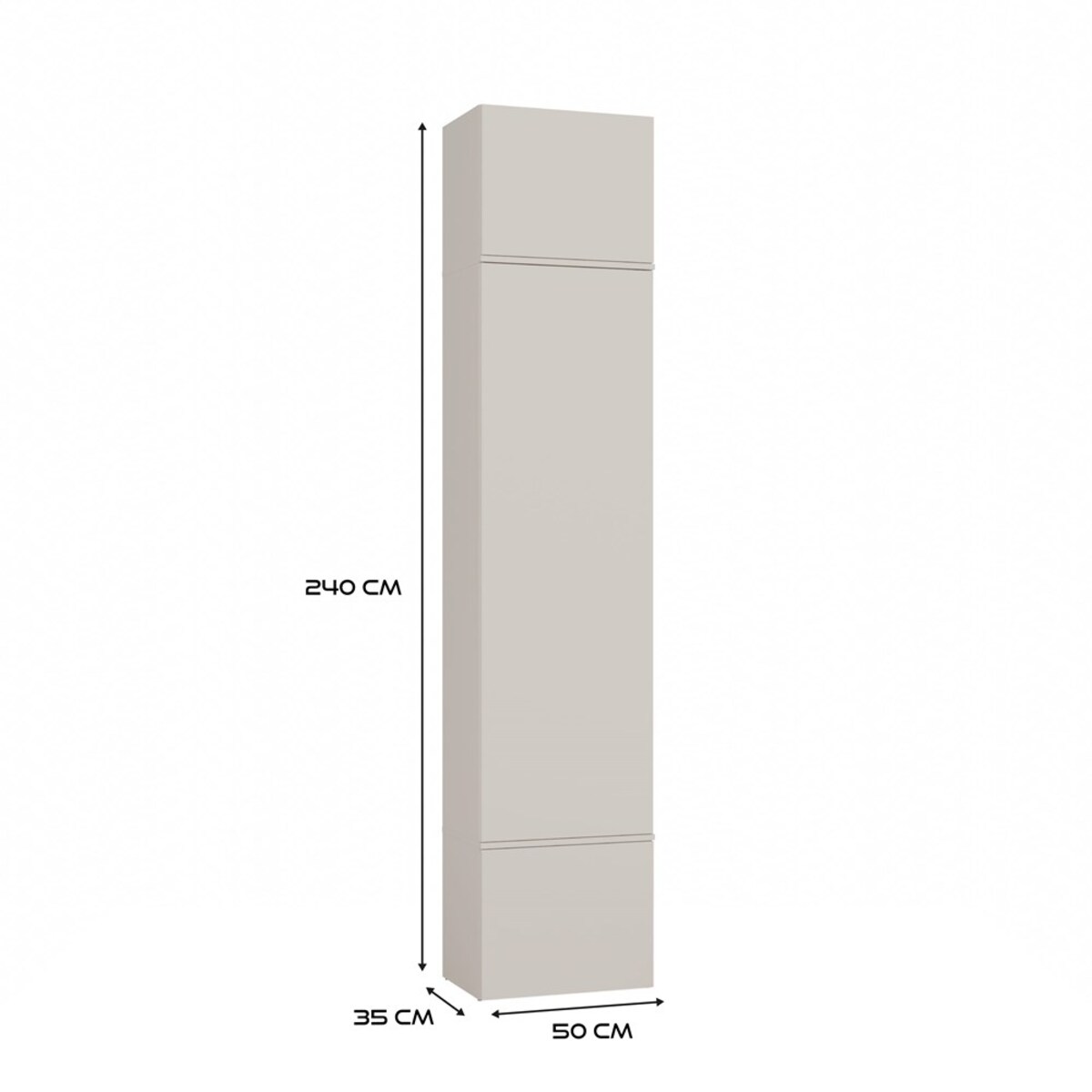 Garderoba HAGA 1SZ Kaszmir/Beż