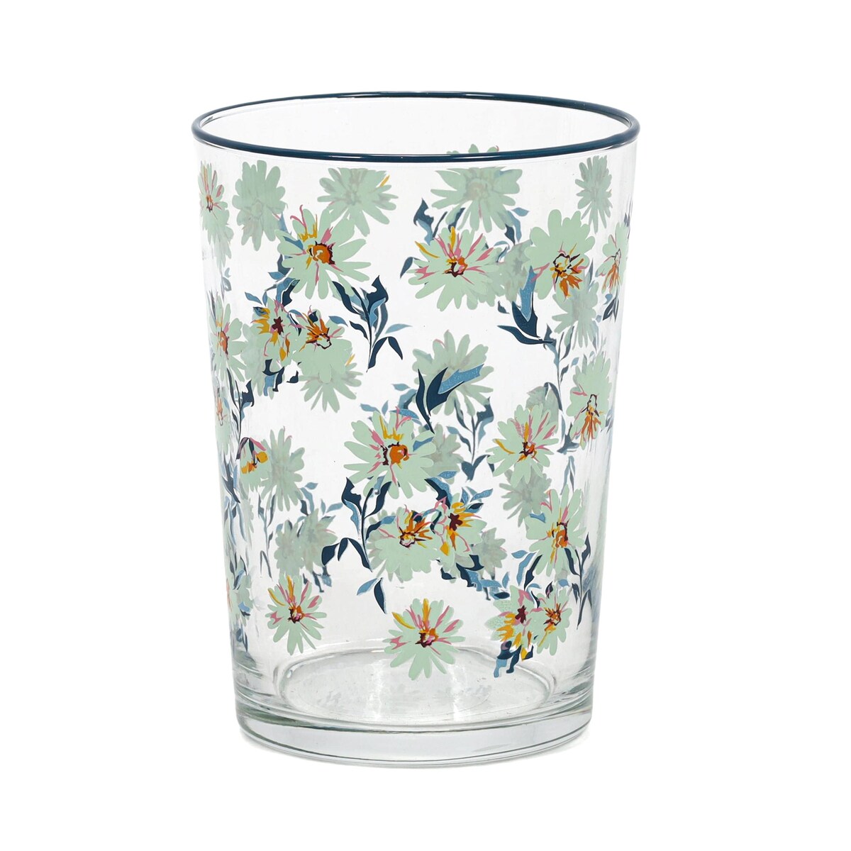 Duża szklanka w kwiatowy wzór, 510 ml