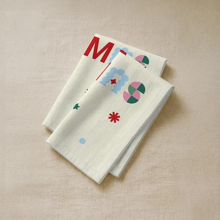 Serwetki świąteczne - Merry Christmas - napis (2szt.)