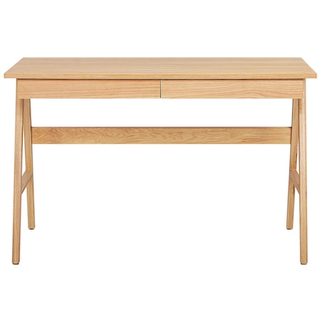 Biurko SHESLAY Jasnobrązowy 120 cm 70 cm z szufladami