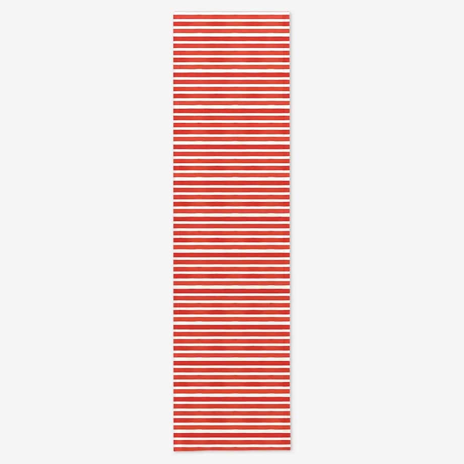 Bieżnik świąteczny - czerwone paski - 40x150