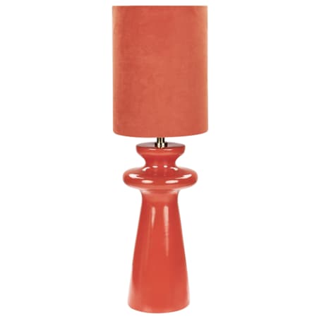 Lampa stołowa eko zamsz czerwona OTEROS