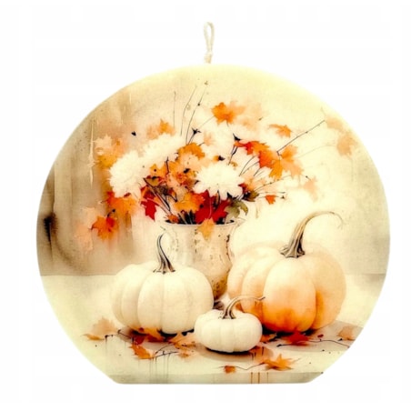 Świeca sojowa na prezent – jesienna dekoracja do wnętrz, bezzapachowa