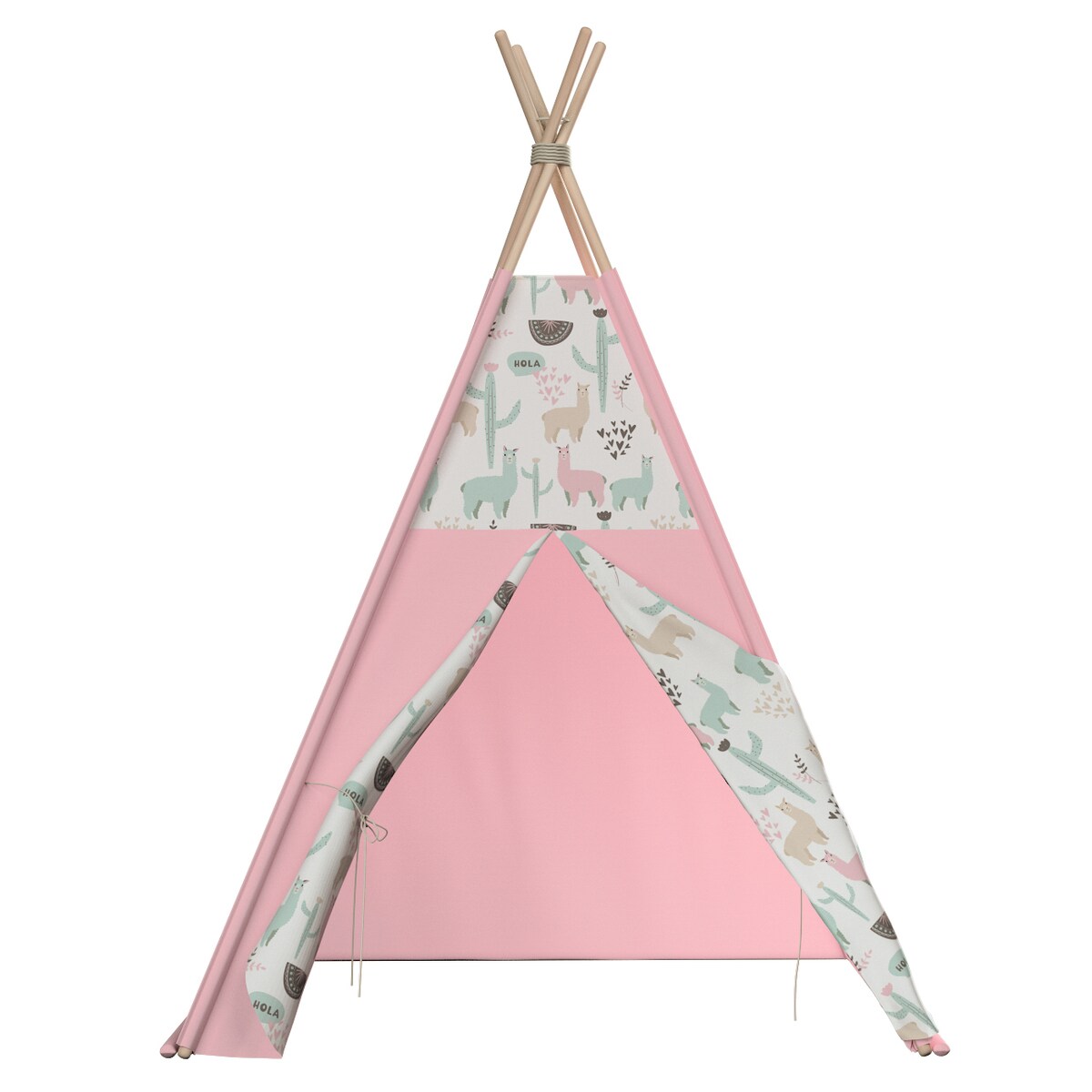 Tipi, pastelowe lamy na jasnoszarym tle, 110 x 110 x 155 cm, Magic Collection