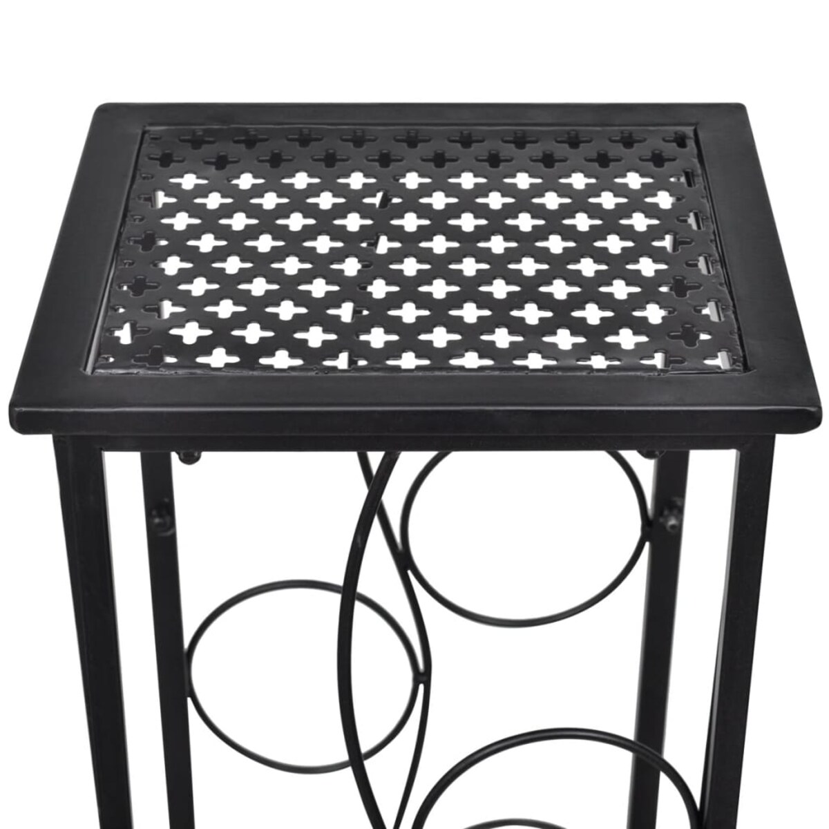 vidaXL Metalowy stojak na 8 butelek wina