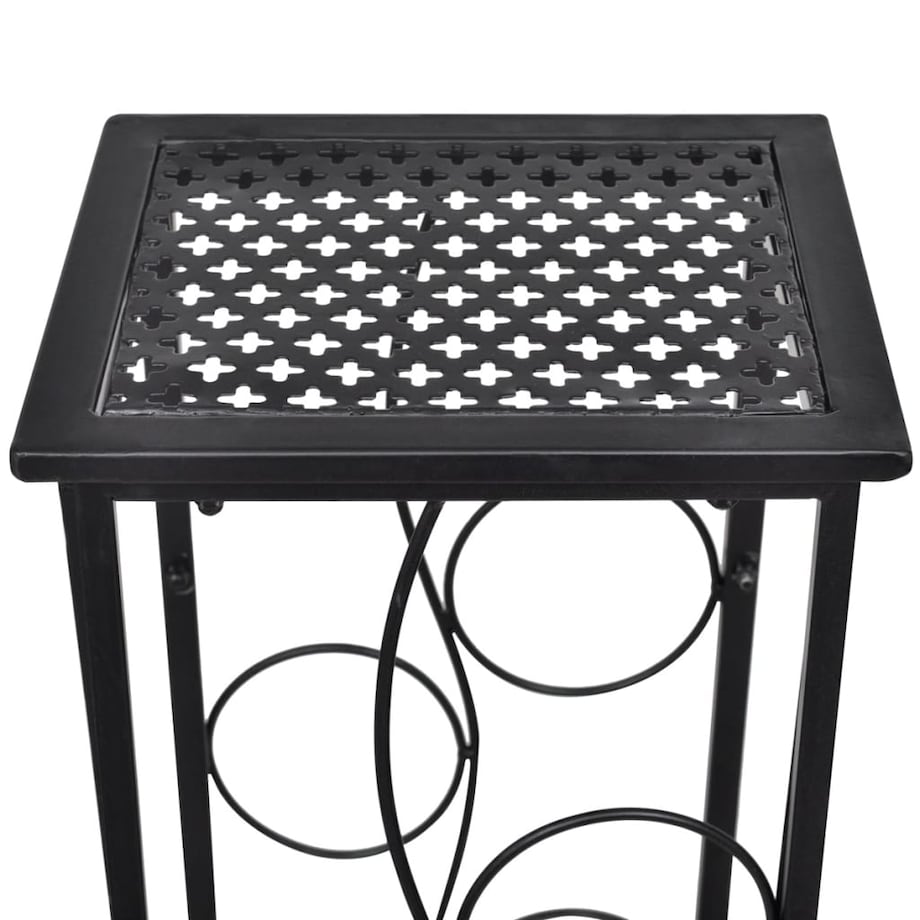 vidaXL Metalowy stojak na 8 butelek wina