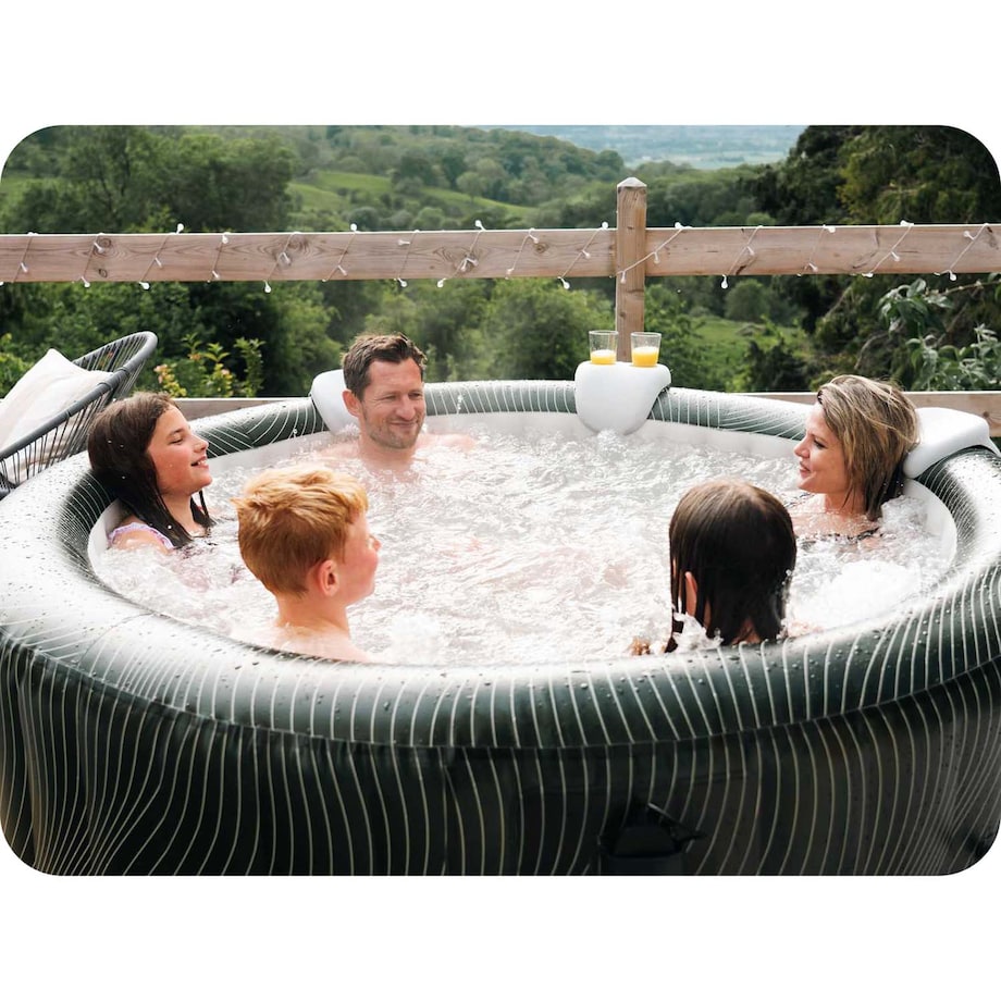 Dmuchane SPA z hydromasażem MSPA Meteor basen 6 osobowe 164 dysze LED 930l