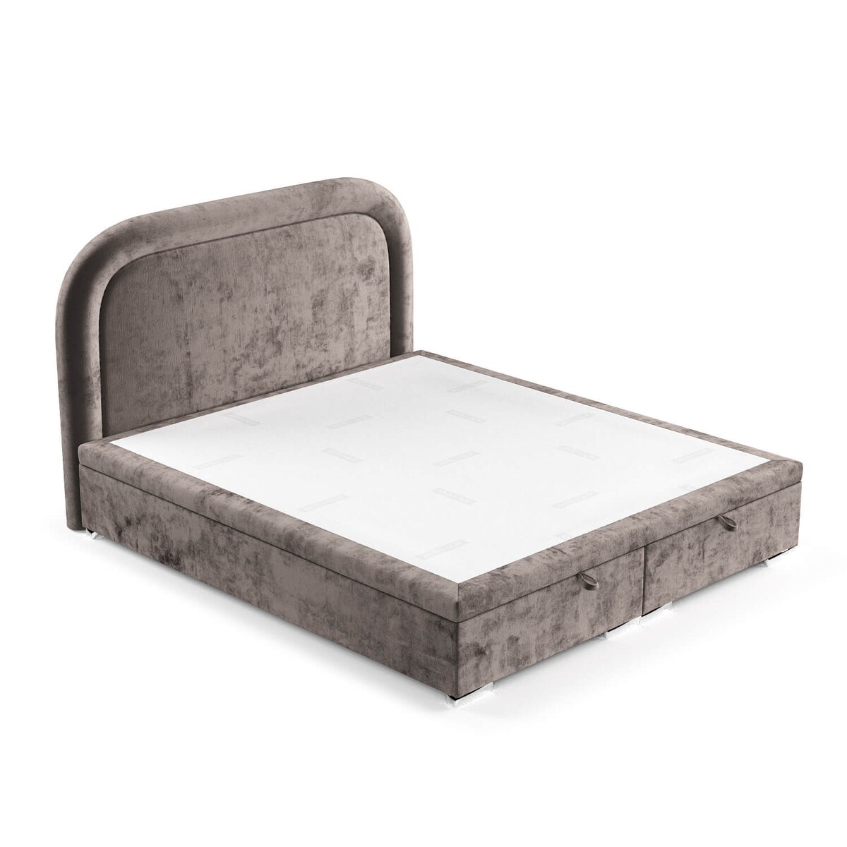 Łóżko tapicerowane HARMONY 180x200 z pojemnikiem, Brązowy, tkanina Lotta 39