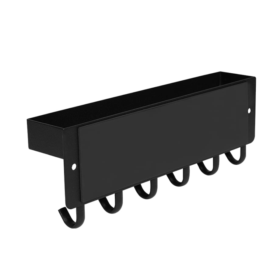 Wieszak ścienny z półką na klucze akcesoria metalowy loft