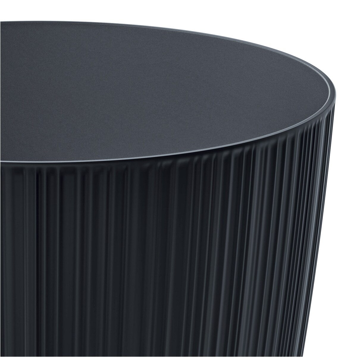 Doniczka Osłonka Domowa 19,5 Cm Ryfo Na Stół Parapet Do Domu Antracytowa