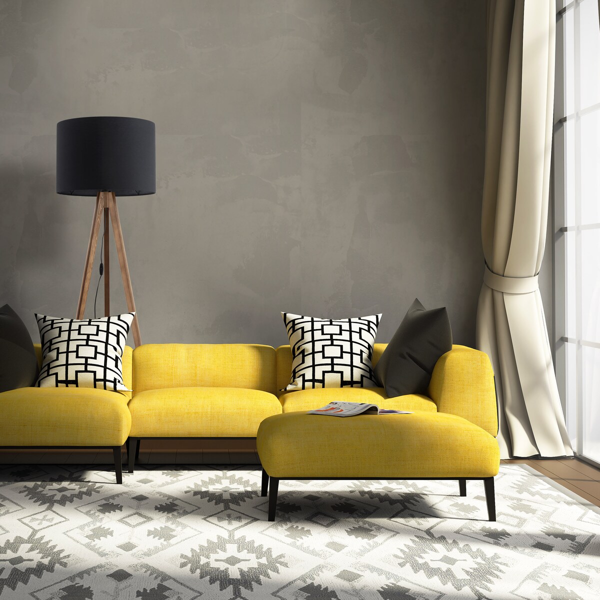 Lampa podłogowa TK Lighting GRAND ORZECH 16005 E27 czarno-brązowa 145 cm do salonu i czytania