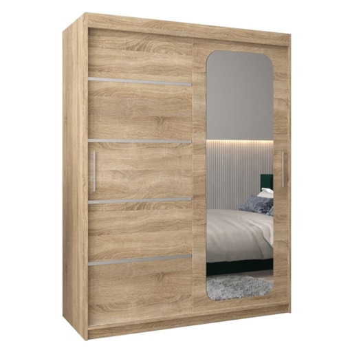 Szafa przesuwna Garderoba PROMO V2 150 sonoma/sonoma