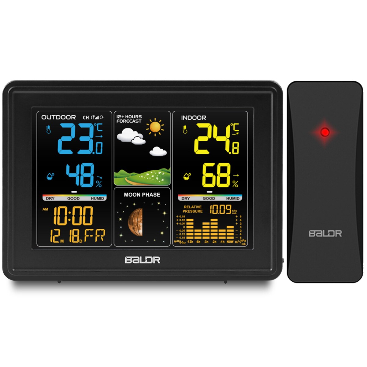 Bezprzewodowa stacja pogodowa pogody higrometr Baldr