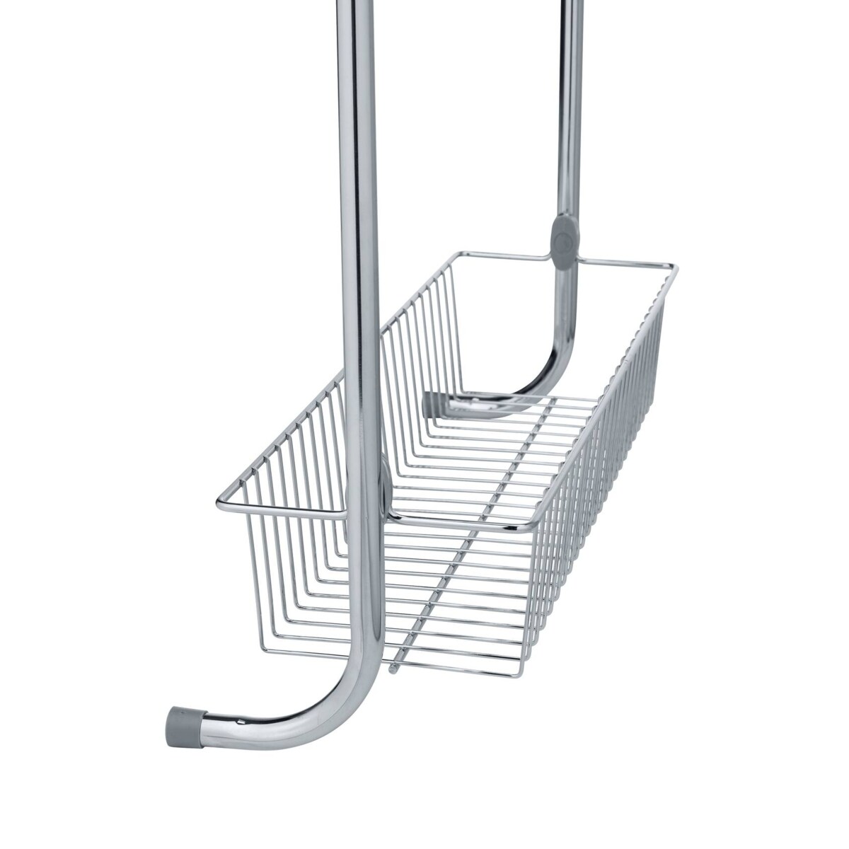 Półka z koszykami do montowania na drzwi, chromowana stal