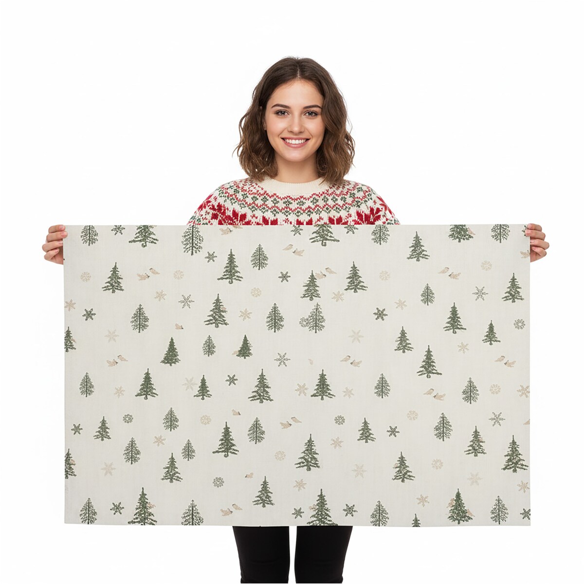 Obrus Świąteczny Na Stół Plamoodporny Dekoracyjny Na Boże Narodzenie 140X180 Złoty