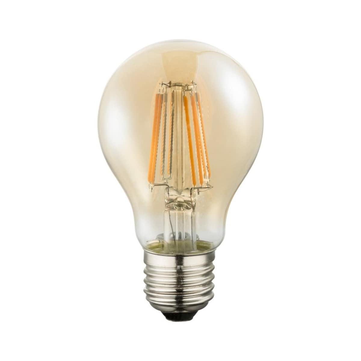 Żarówka LED E27 Globo 7W 630lm 2200K ciepła biała bursztynowa filament 10582AK