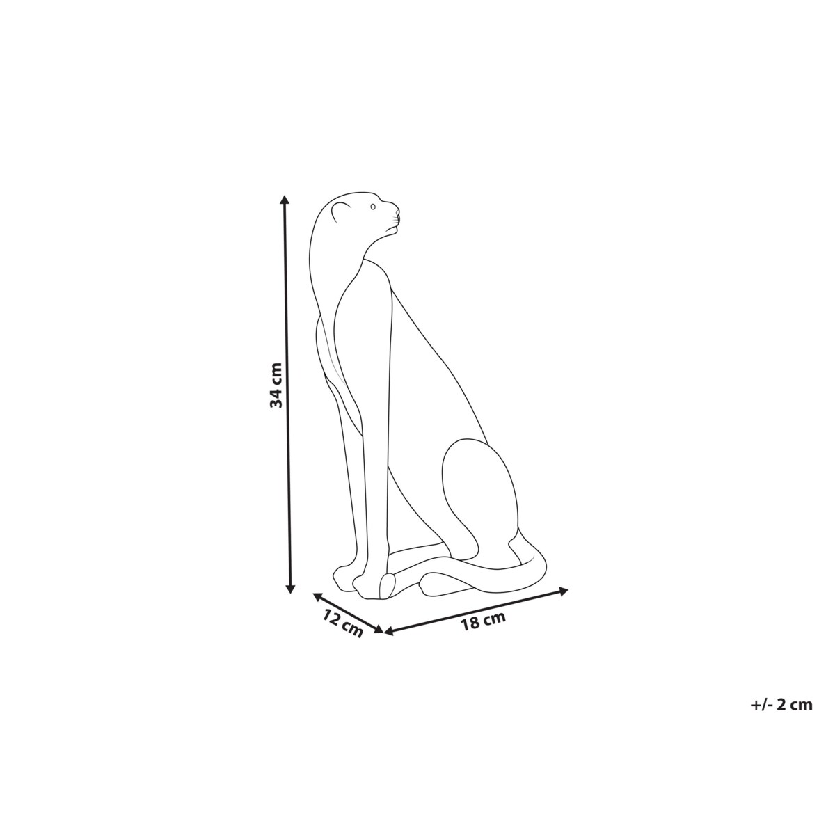 Figurka dekoracyjna BROYE Żywica syntetyczna Nowoczesny Czarny