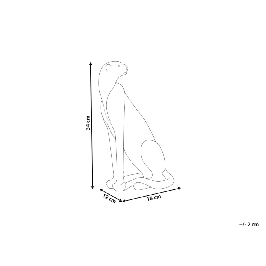 Figurka dekoracyjna BROYE Żywica syntetyczna Nowoczesny Czarny
