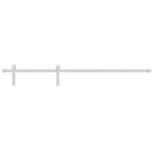 vidaXL System do montażu drzwi przesuwnych, 200 cm, stalowy, biały