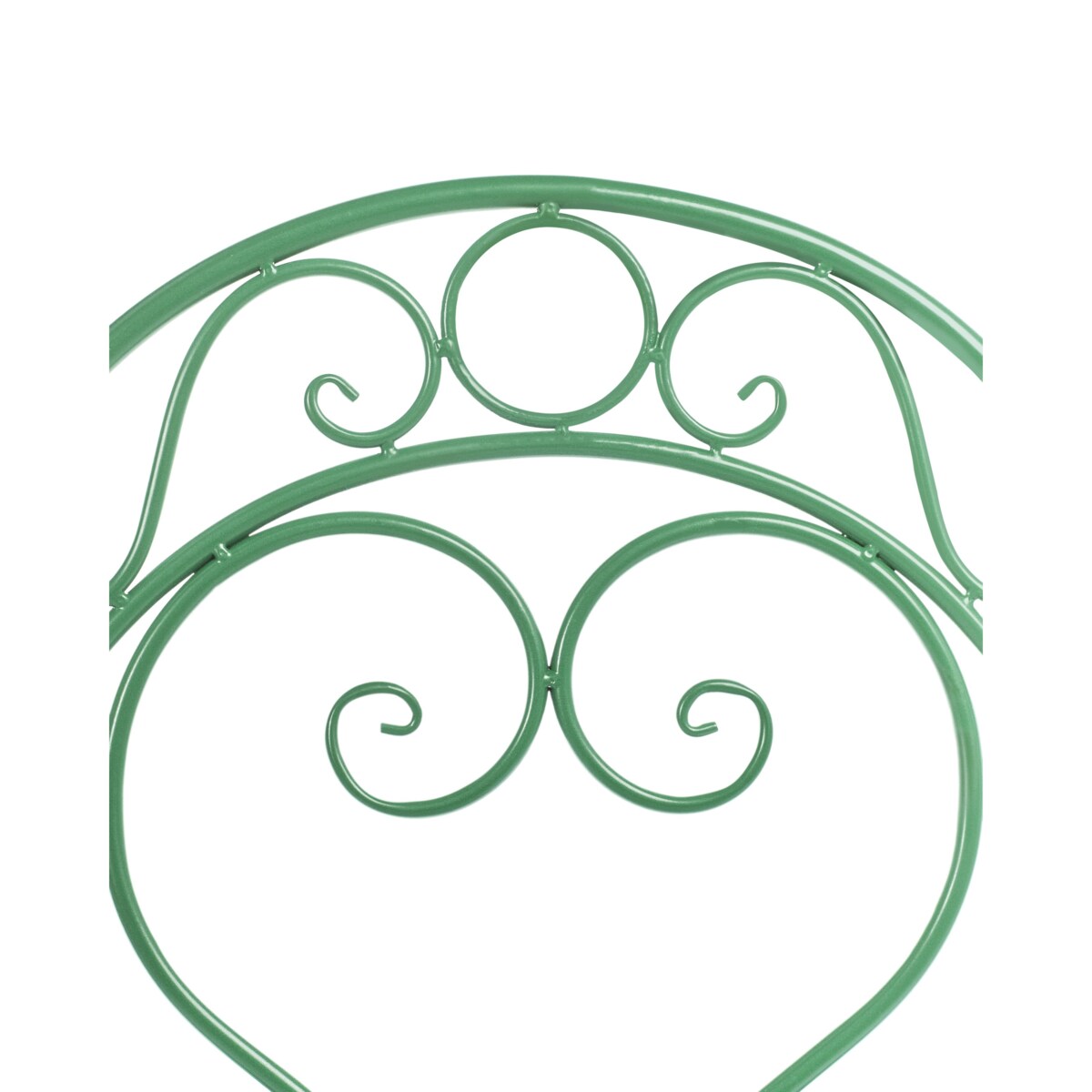 Zestaw 2 krzeseł ogrodowych ALBINIA Metal Zielony