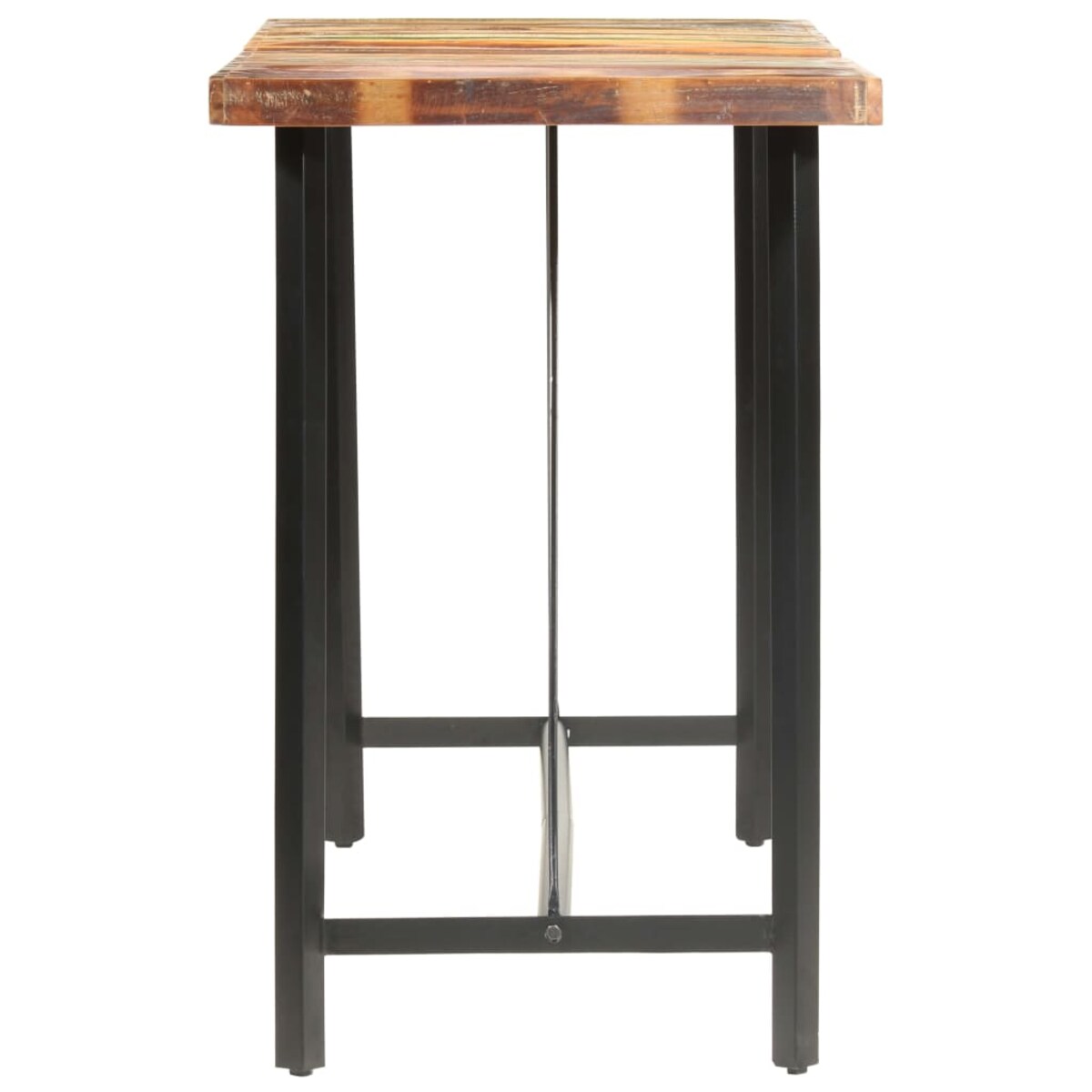 vidaXL Stolik barowy, 180x70x107 cm, lite drewno z odzysku