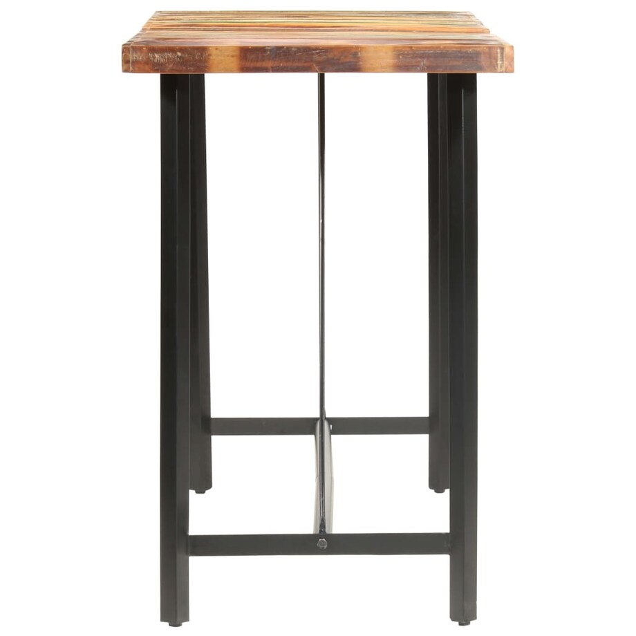vidaXL Stolik barowy, 180x70x107 cm, lite drewno z odzysku