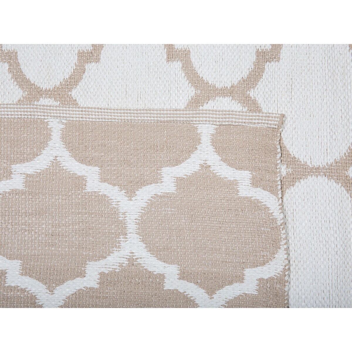 Dywan zewnętrzny dwustronny 160 x 230 cm beżowy AKSU