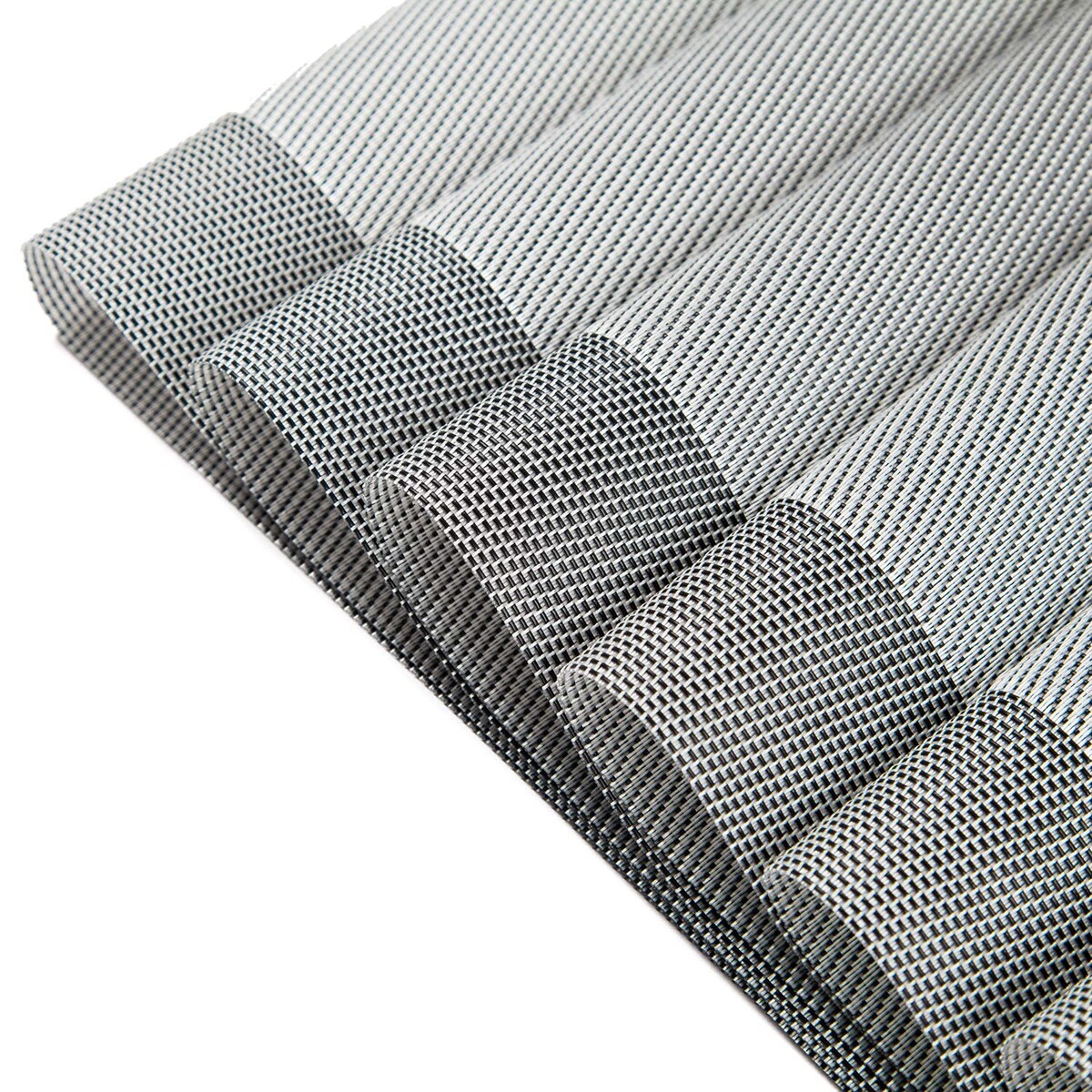 Srebrna Podkładka na Stół Blat pod Naczynia Talerze 35 x 35 latte Kwadratowa