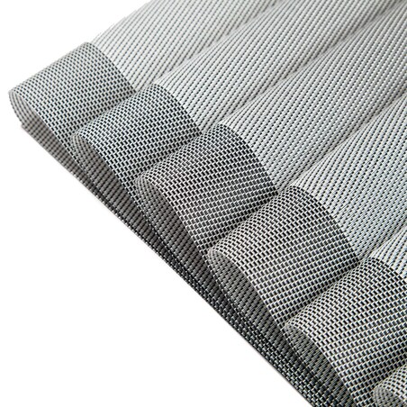 Srebrna Podkładka na Stół Blat pod Naczynia Talerze 35 x 35 latte Kwadratowa