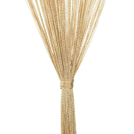 vidaXL Zasłony sznurkowe, 2 sztuki, 100 x 250 cm, beżowe