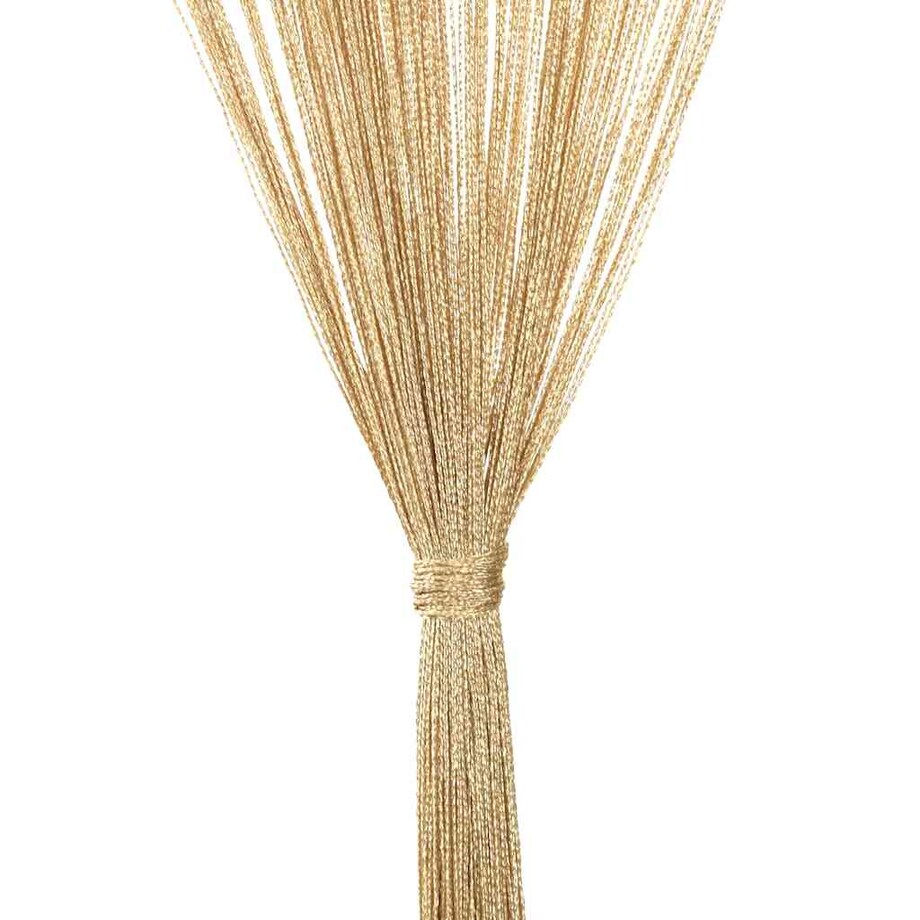 vidaXL Zasłony sznurkowe, 2 sztuki, 100 x 250 cm, beżowe