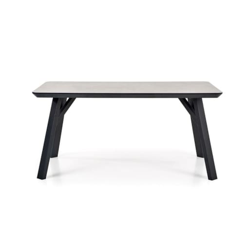 STÓŁ JADALNIANY Faxil JASNY BETON czarne nogi DLA 6 OSÓB