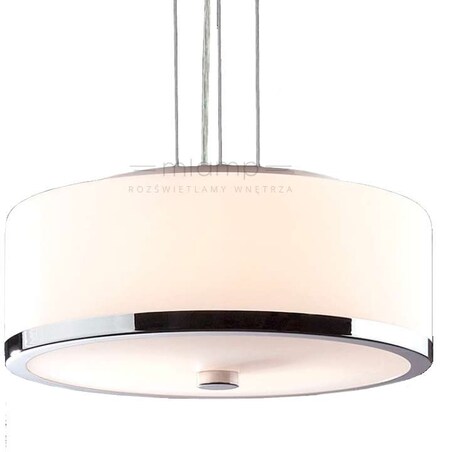 LAMPA wisząca LORIS MA01806CD-002 Italux okrągła OPRAWA zwis chrom biały