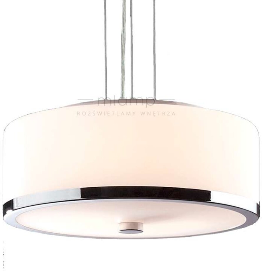 LAMPA wisząca LORIS MA01806CD-002 Italux okrągła OPRAWA zwis chrom biały