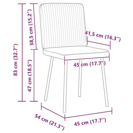 vidaXL Krzesła stołowe, 4 szt., niebieskie, obite aksamitem