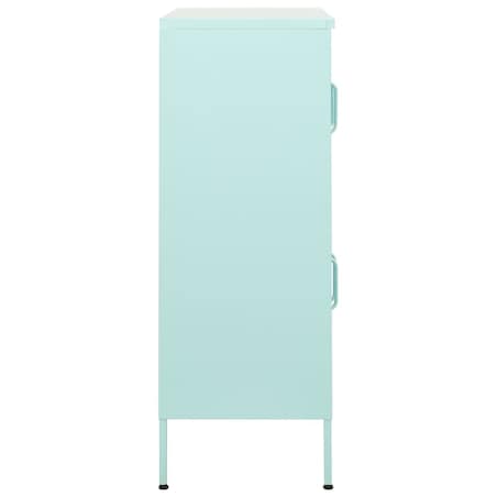 vidaXL Szafka, miętowa, 80x35x101,5 cm, stalowa