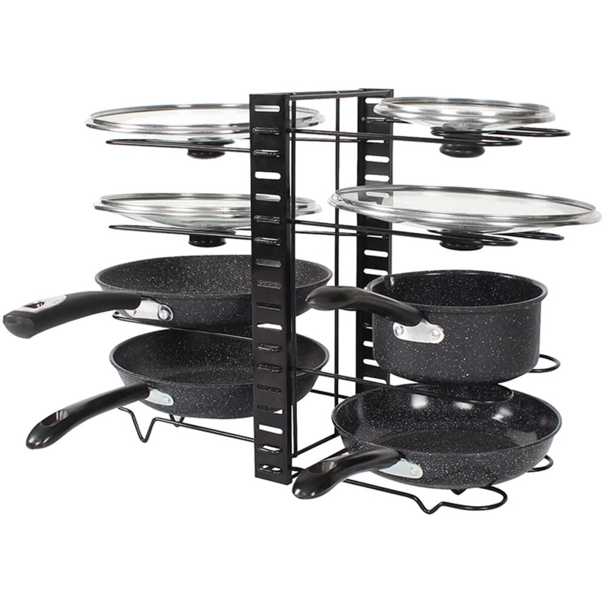 Stojak organizer na patelnie i pokrywki 8-poziomów KINGHOFF