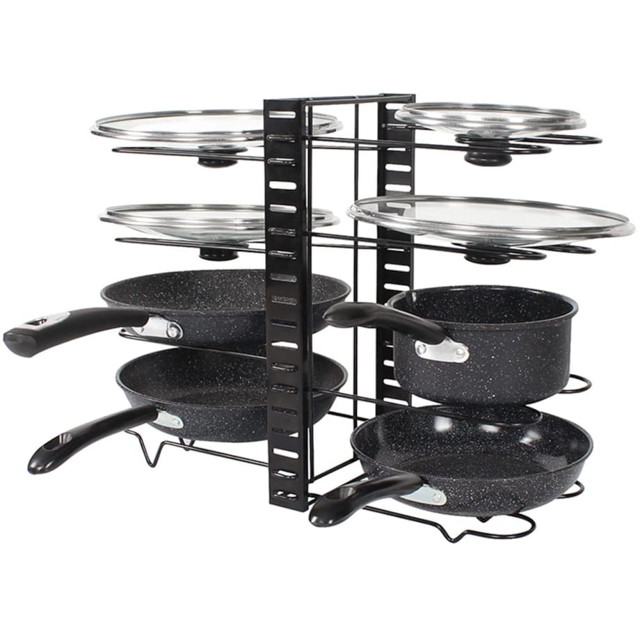Stojak organizer na patelnie i pokrywki 8-poziomów KINGHOFF