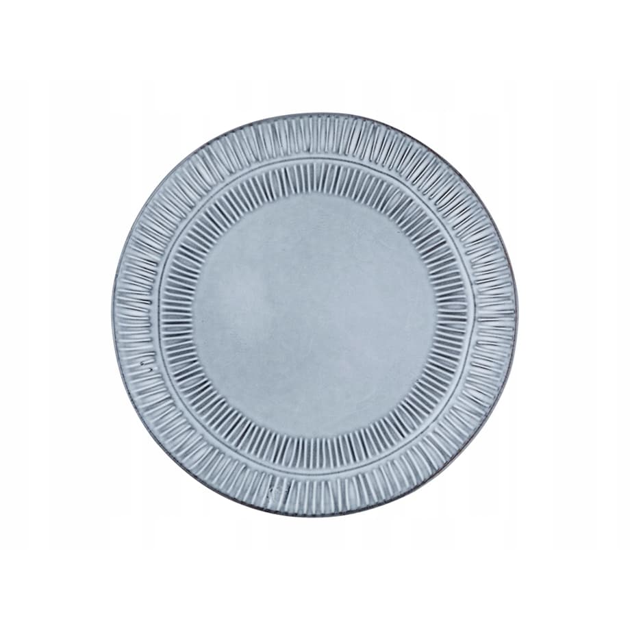 Komplet talerzy deserowych 21 cm 6x niebiesie kamionka nowoczesne do ciast