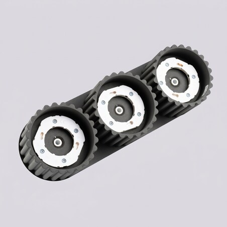 Plafon AURA 3 czarny Gx53