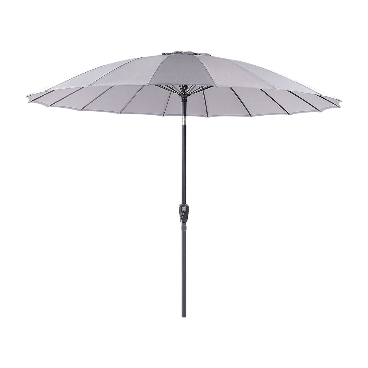 Parasol ogrodowy ⌀ 255 cm szary BAIA