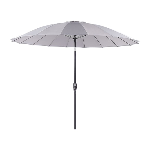 Parasol ogrodowy ⌀ 255 cm szary BAIA