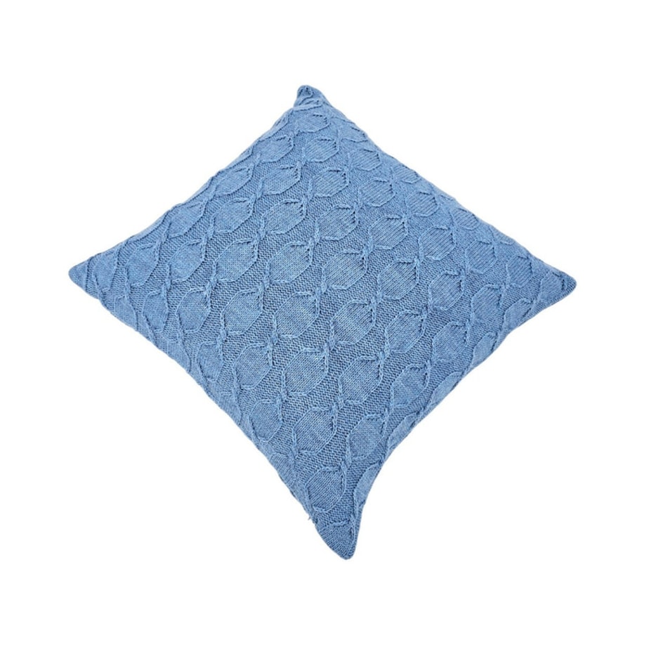 Poszewka na poduszkę z wełną z Alpaki 45x45 cm MODENA NIEBIESKI