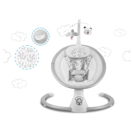 Leżaczek elektryczny kołyska z pilotem melodie Ricokids