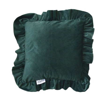 Poszewka Pościel Na Poduszkę Jasiek Z Falbanką 40X40 Butelkowa Zieleń