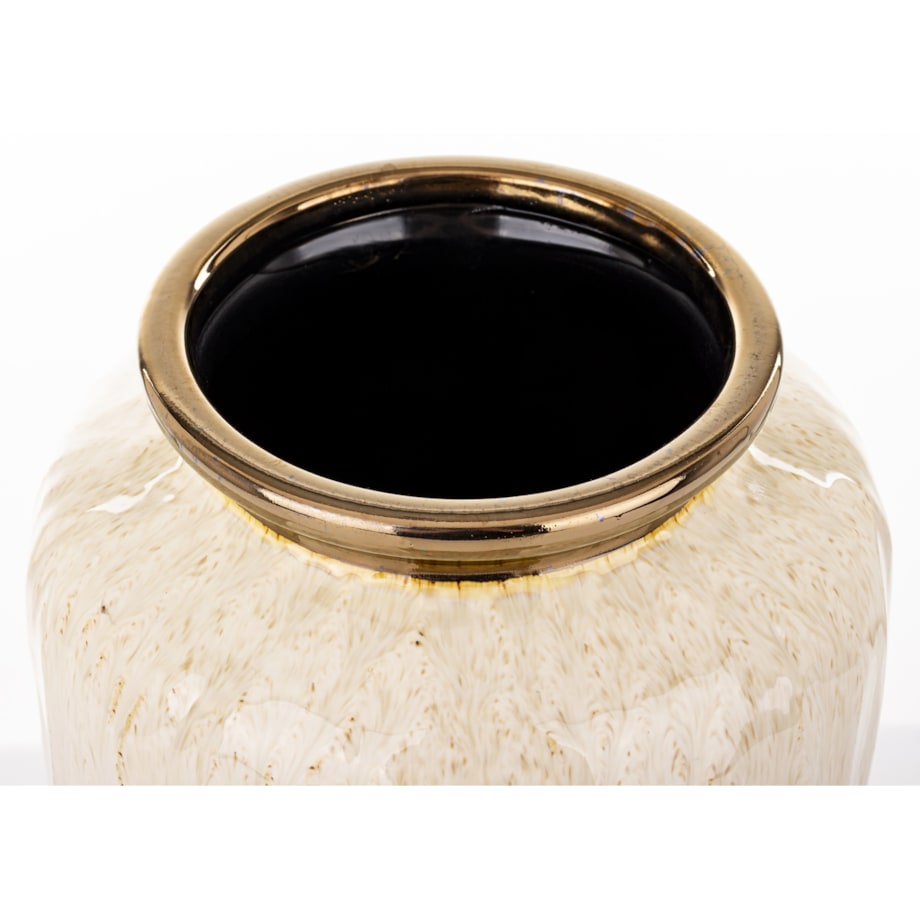 Wazon ceramiczny 27x20x20 cm MEEKE-2 mały biały