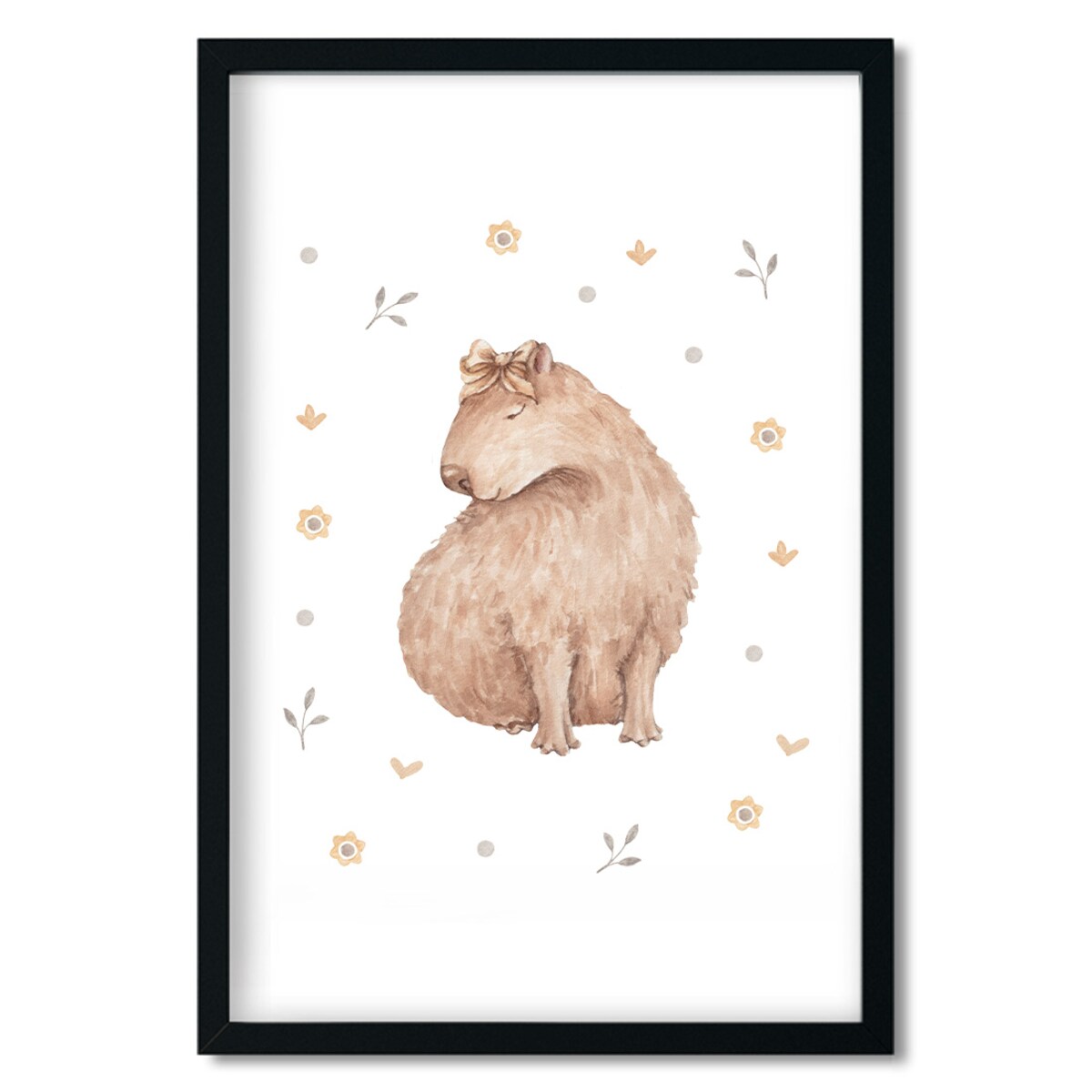 3 x plakat dla dzieci | zestaw kapibara 40x50