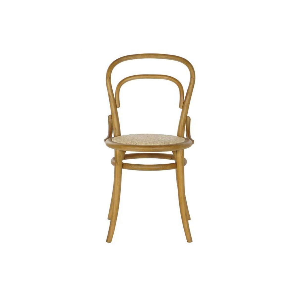 Krzesło rattanowe wiązowe NIKKI 84,5x44x45 cm brązowe